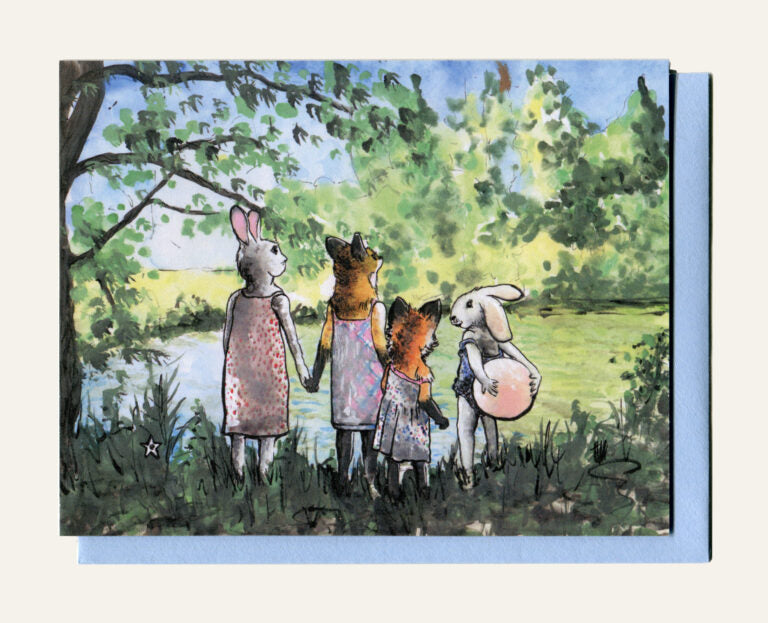We get by with a little help - Note card