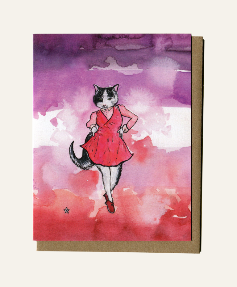Lesbian Cat - Note card