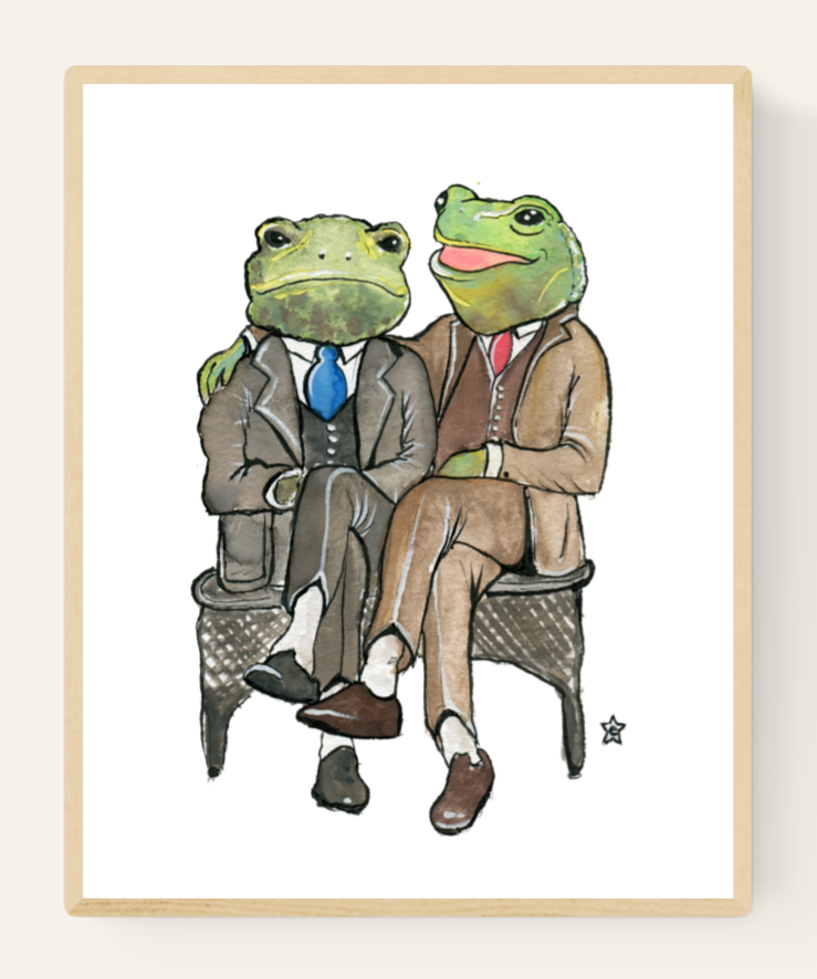 You're ribbiting - Note card